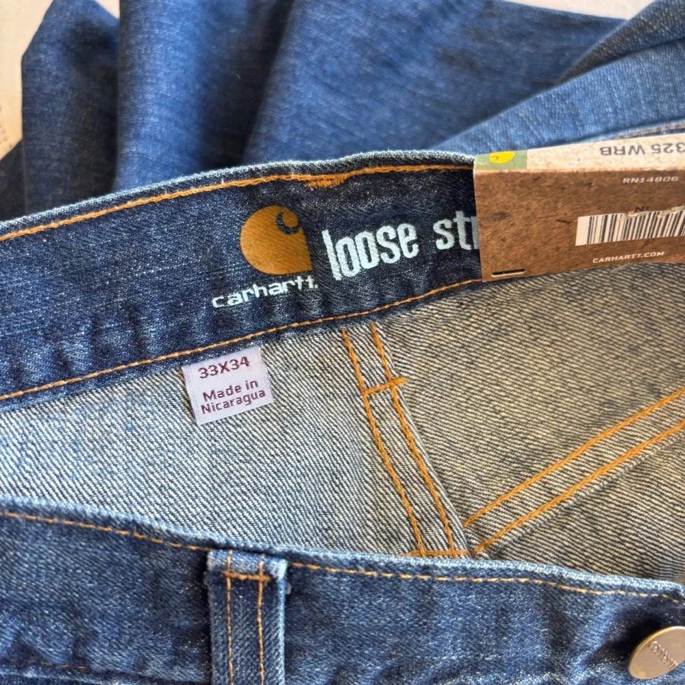 Y2K Carhartt Loose Straight Jeans NWT